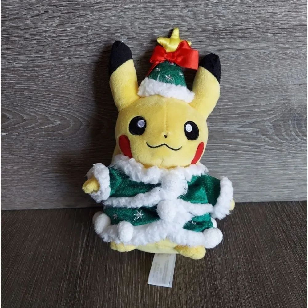 Pokemon Center Christmas Holiday Tree Pikachu Poké Plush 2017